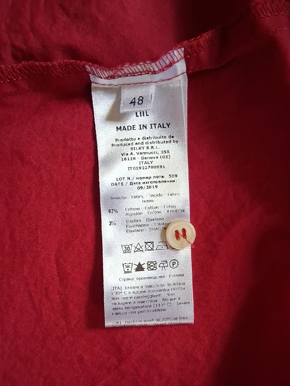 Rosso35 Red Button-Front Maxi Shirt Dress - Picture 7 of 7
